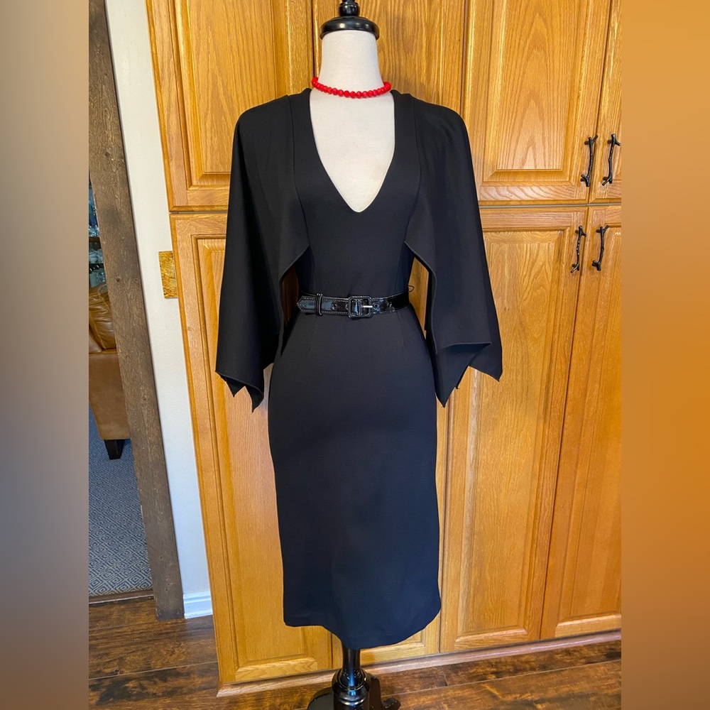 CREATURE OF THE NIGHT WIGGLE BAT PINUP FITTED SPOOKY LBD GOTH DRESS NWT - Picture 3 of 10